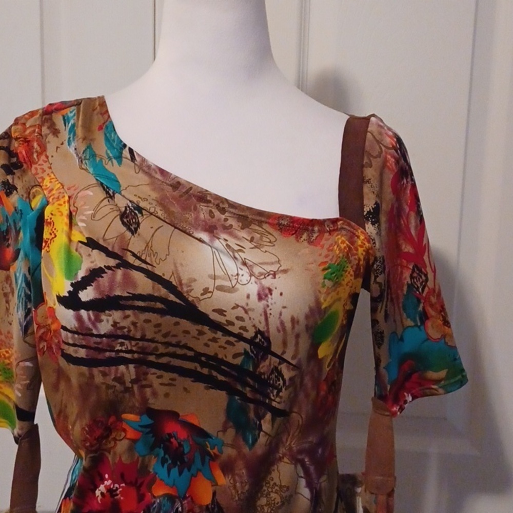 < Multicolor Floral Women's Top Size Small - Picture 3 of 8